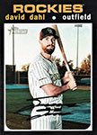 David Dahl Baseball Cards