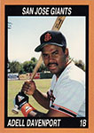 Adell Davenport Baseball Cards