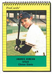 Andres Duncan Baseball Cards