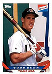 Todd Dunn Baseball Cards