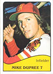 Mike Dupree Baseball Cards