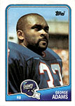 George Adams Football Cards