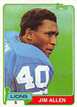 Jim Allen Football Cards