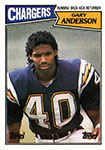 Gary W. Anderson Football Cards