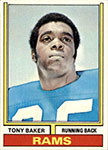 Tony Baker Football Cards