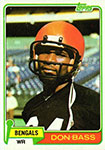 Don Bass Football Cards