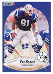 Pat Beach Football Cards