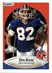 Don Beebe Football Cards