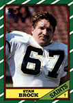 Stan Brock Football Cards