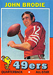 John Brodie Football Cards