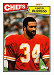 Lloyd Burruss Football Cards