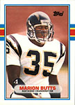 Marion Butts Football Cards