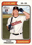 Tyler Freeman Baseball Cards