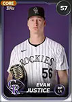 Evan Justice Baseball Cards